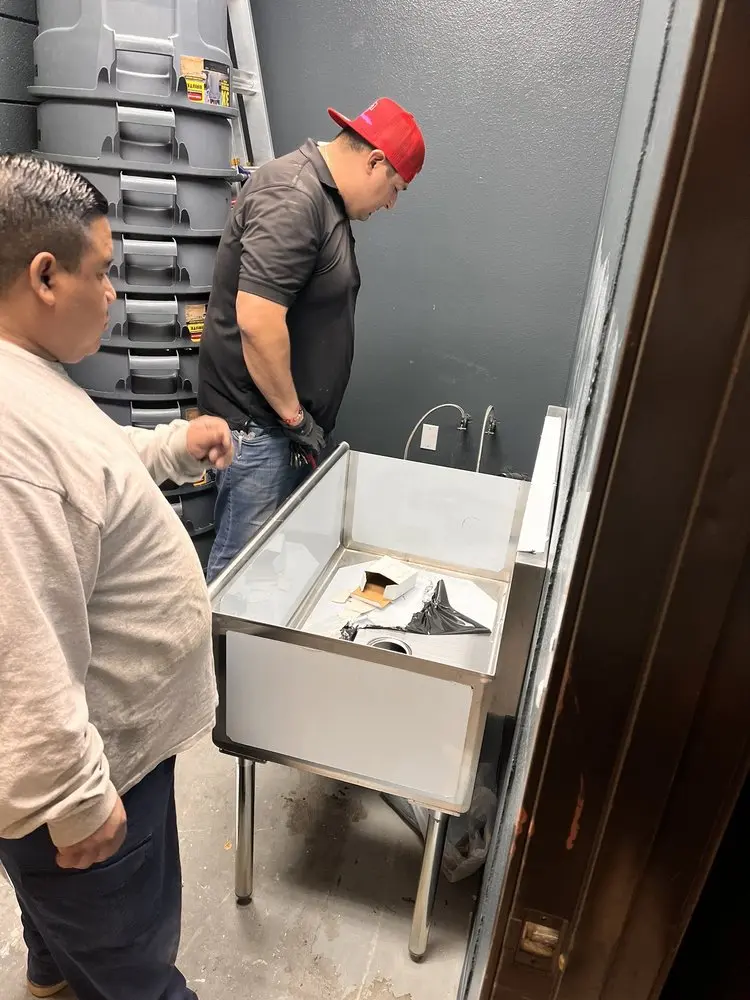 Commercial plumbing and sink installation in Elftman