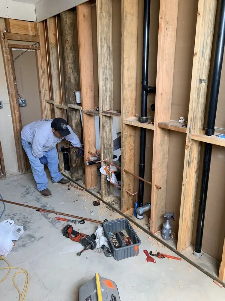 Commercial rough-in plumbing for Water Heater Replacement in Elftman